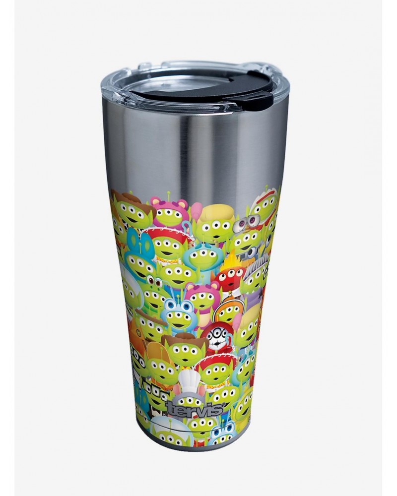 Disney Pixar Toy Story Alien Collage 30oz Stainless Steel Tumbler With Lid $16.16 Tumblers