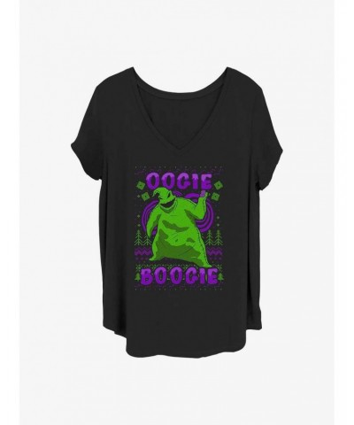 Disney The Nightmare Before Christmas Oogie Boogie Christmas Girls T-Shirt Plus Size $9.54 T-Shirts