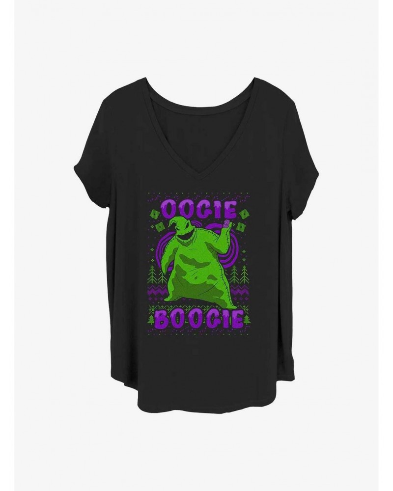 Disney The Nightmare Before Christmas Oogie Boogie Christmas Girls T-Shirt Plus Size $9.54 T-Shirts