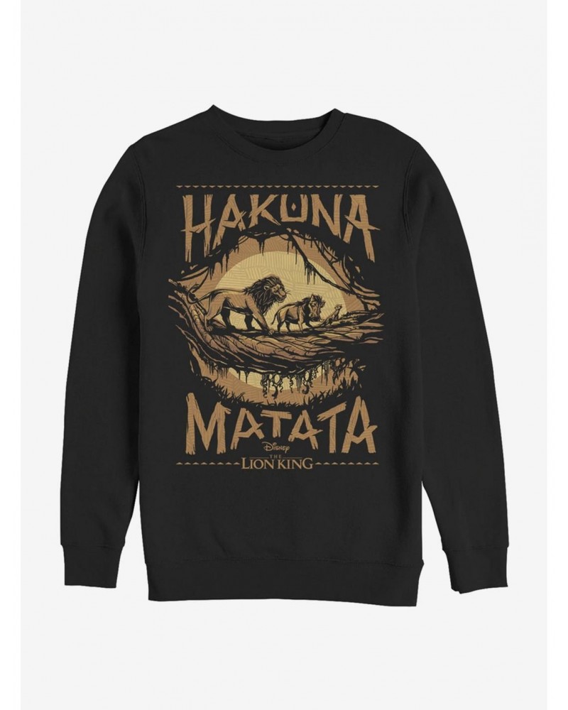 Disney The Lion King 2019 Savanna Poster Sweatshirt $13.28 Sweatshirts