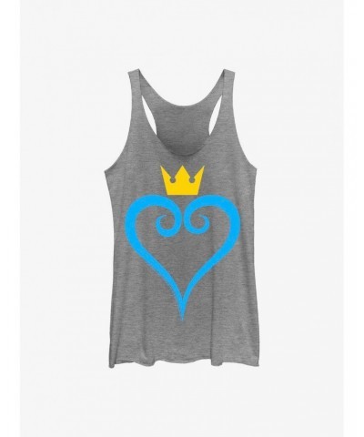 Disney Kingdom Hearts Heart And Crown Girls Tank $12.17 Tanks