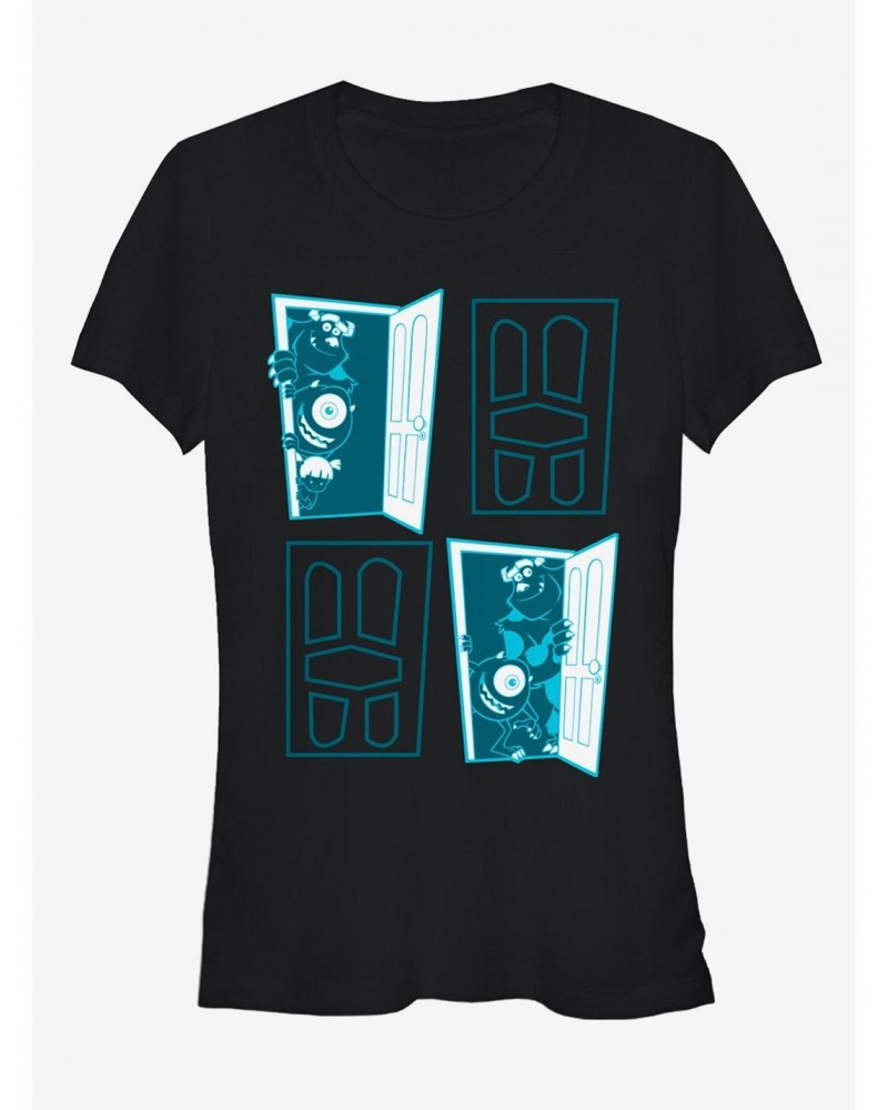 Monsters Inc. Closet Door Portal Girls T-Shirt $10.46 T-Shirts