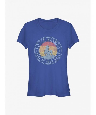 Disney The Little Mermaid Sunset Badge Girls T-Shirt $9.96 T-Shirts