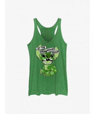 Disney Lilo & Stitch Clover Stitch Let The Shenanigans Begin Girls Tank $12.69 Tanks