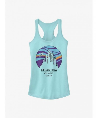 Disney The Little Mermaid Atlantica Logo Girls Tank $8.96 Tanks