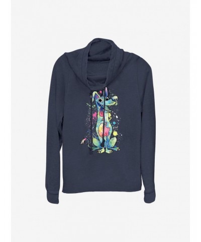 Disney Pixar Coco Watercolor Dante Cowlneck Long-Sleeve Girls Top $13.47 Tops