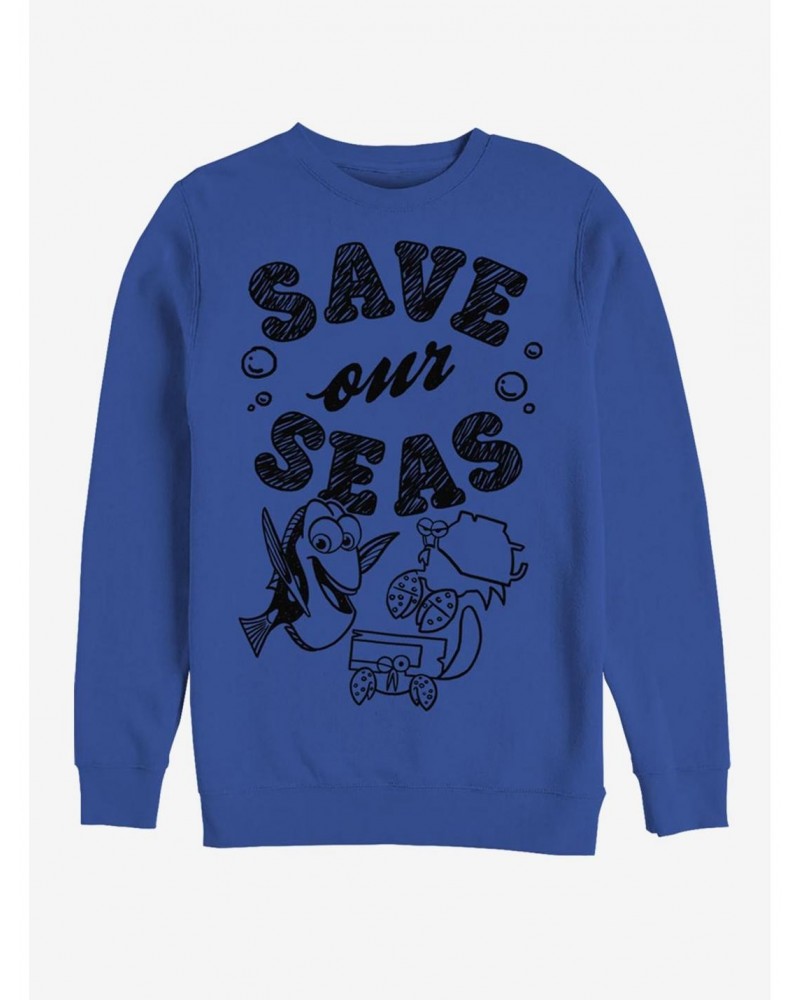 Disney Pixar Finding Dory Eco Dory Crew Sweatshirt $11.81 Sweatshirts