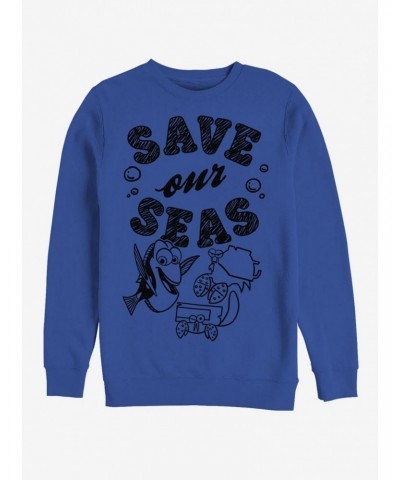 Disney Pixar Finding Dory Eco Dory Crew Sweatshirt $11.81 Sweatshirts