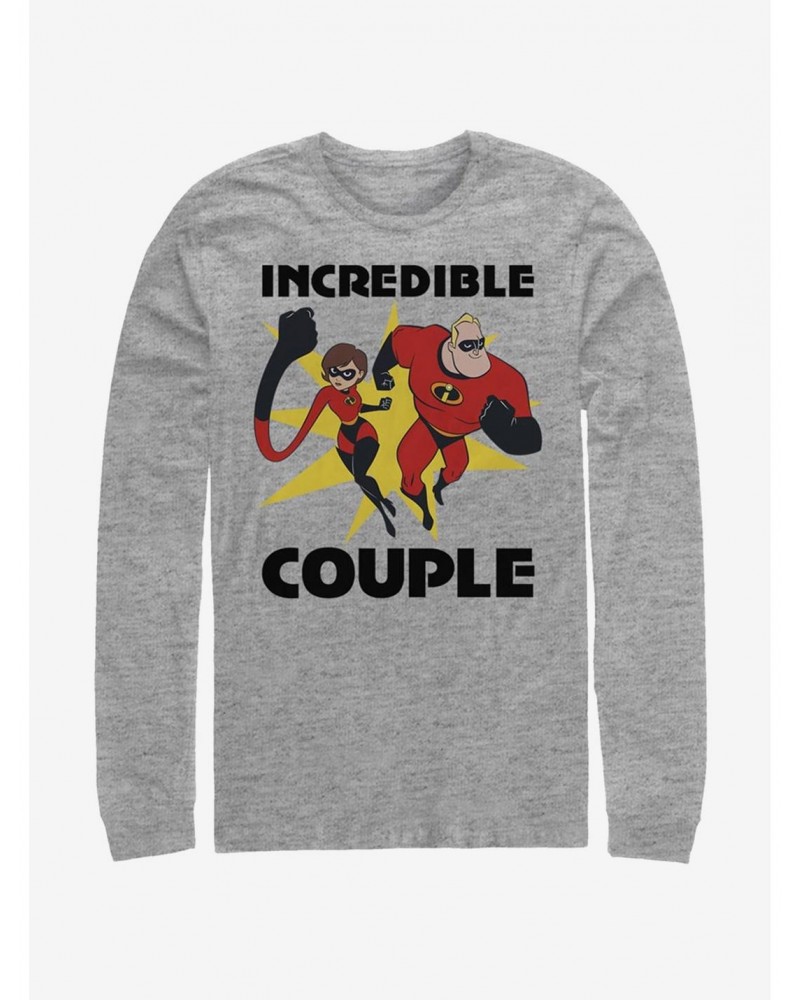 Disney Pixar The Incredibles Incredible Couple Long-Sleeve T-Shirt $13.82 T-Shirts