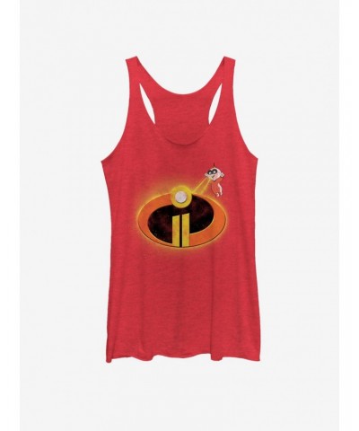 Disney Pixar The Incredibles Logo Beam Girls Tank $10.88 Tanks