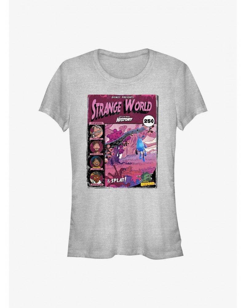 Disney Strange World Comic Book Adventuress Girls T-Shirt $7.47 T-Shirts