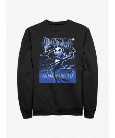 Disney The Nightmare Before Christmas Electric Jack Sweatshirt $12.92 Sweatshirts