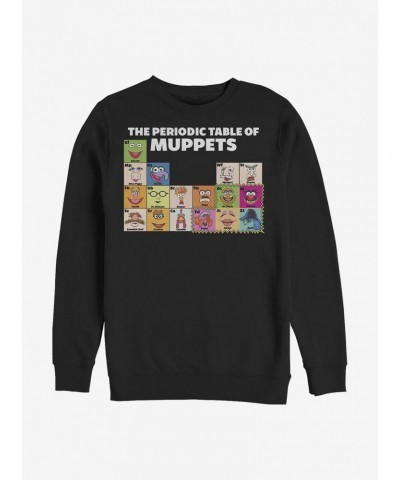 Disney The Muppets Periodic Table Of Muppets Crew Sweatshirt $11.44 Sweatshirts