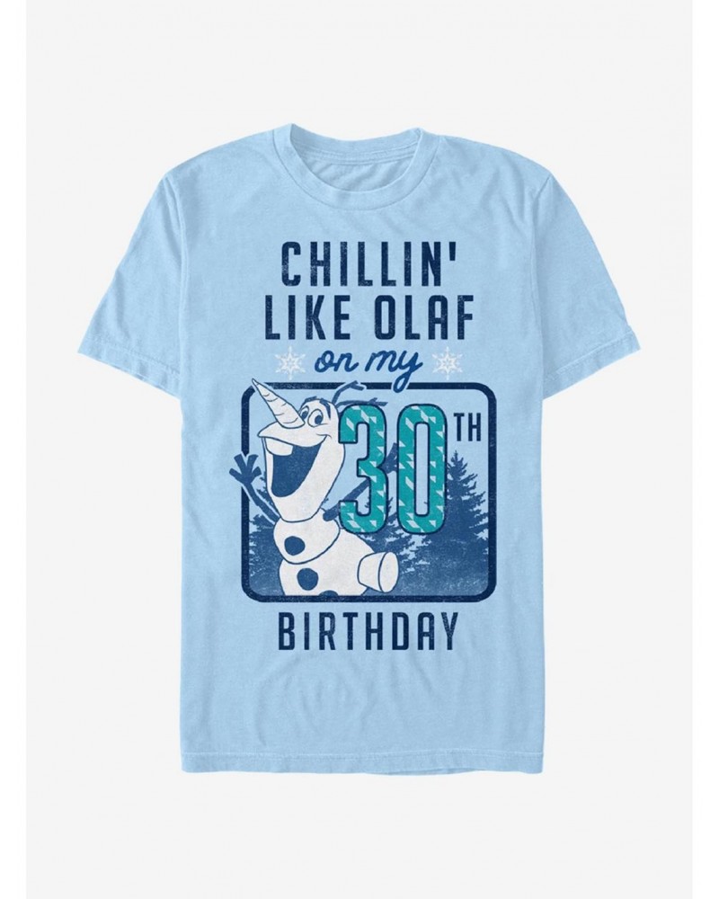 Disney Frozen Olaf Birthday 30 T-Shirt $10.52 T-Shirts