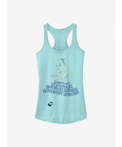 Disney Alice In Wonderland Impossible Things Girls Tank $9.21 Tanks