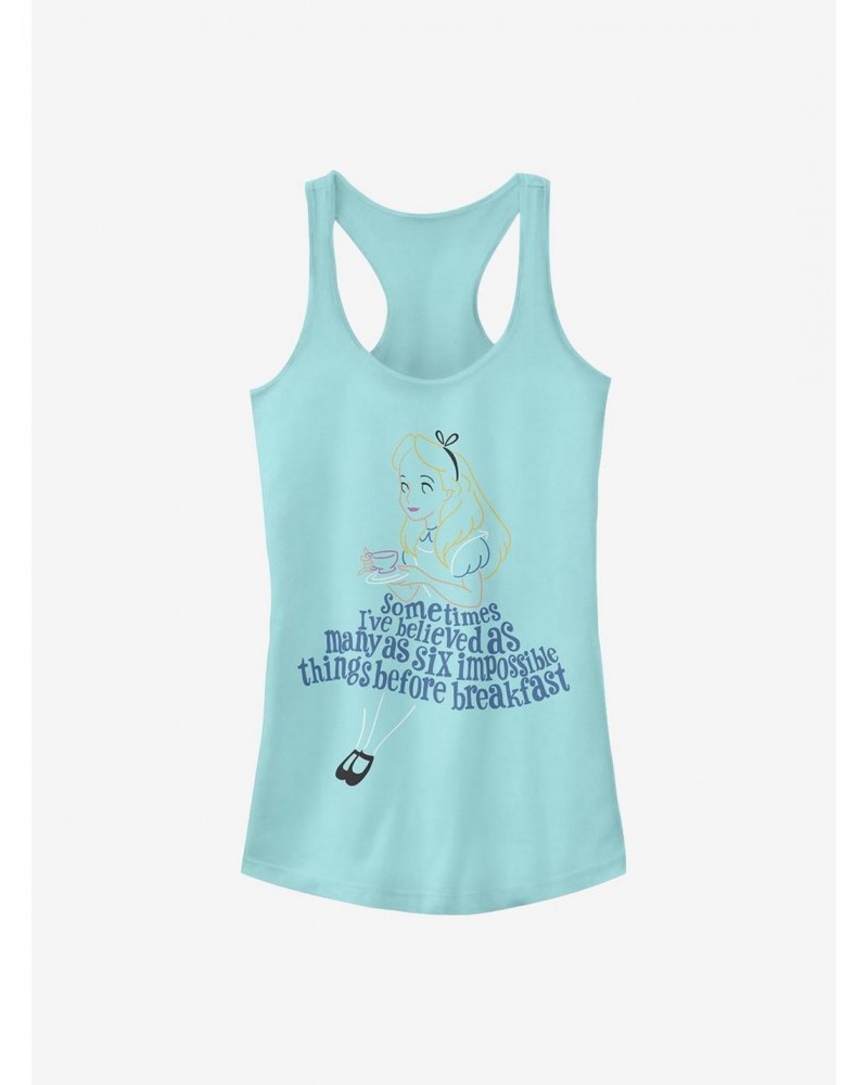 Disney Alice In Wonderland Impossible Things Girls Tank $9.21 Tanks