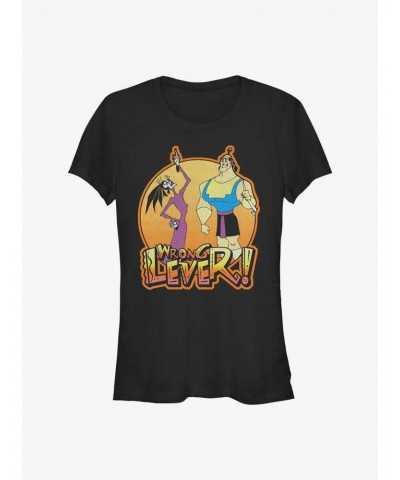 Disney The Emperor's New Groove Yzma and Kronk Wrong Lever Girls T-Shirt $9.71 T-Shirts