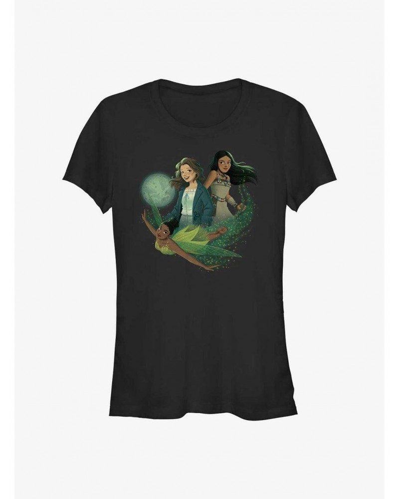 Disney Peter Pan & Wendy Tinker Bell, Wendy, & Tiger Lily Girls T-Shirt $10.96 T-Shirts