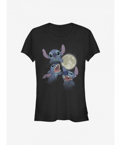 Disney Lilo & Stitch Three Stitch Moon Girls T-Shirt $11.21 T-Shirts