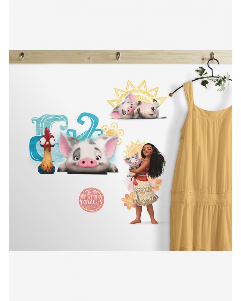 Disney Moana And Friends Peel And Stick Wall Decals $7.18 Decals