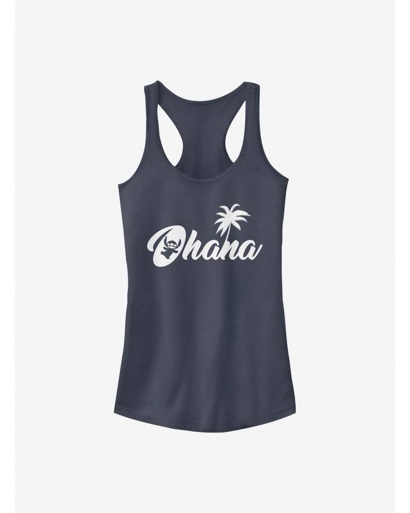 Disney Lilo & Stitch Sillhouette Ohana Girls Tank $9.46 Tanks