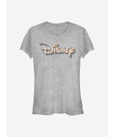 Disney Classic Retro Rainbow Logo Girls T-Shirt $9.96 T-Shirts