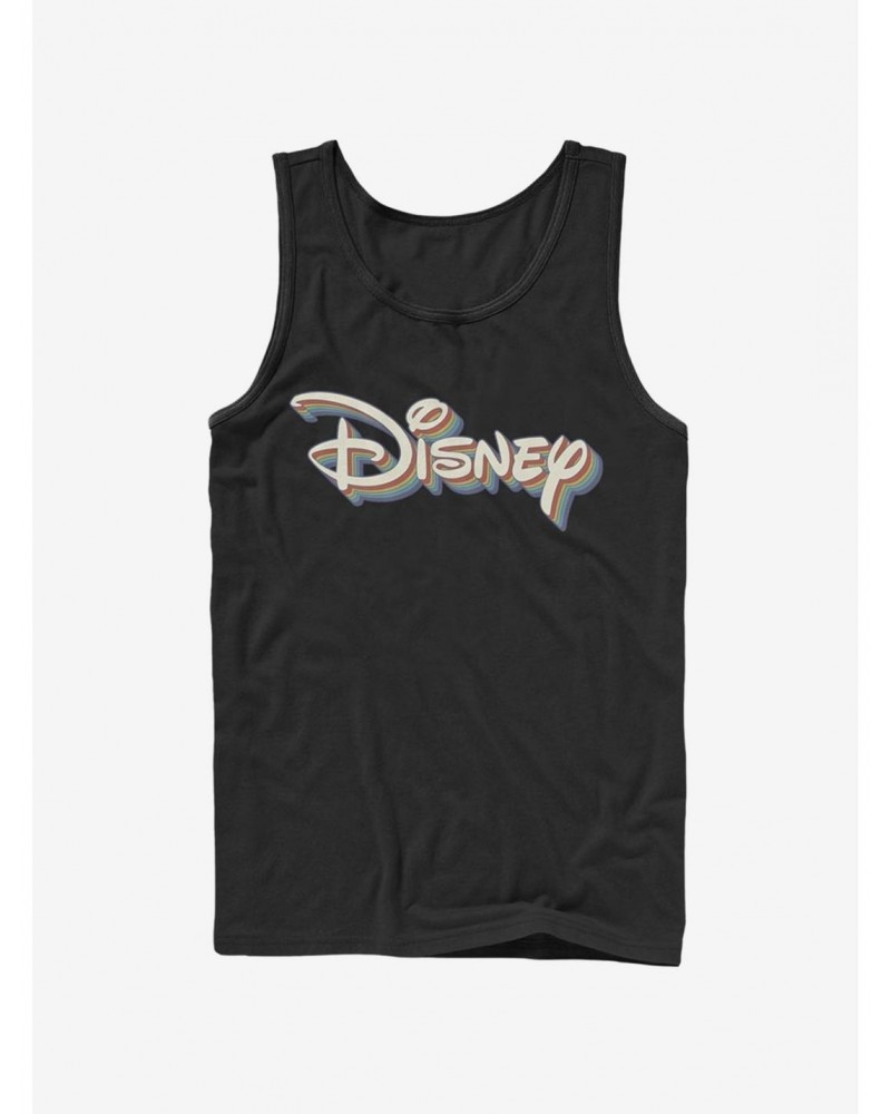 Disney Classic Disney Retro Rainbow Logo Tank $8.72 Tanks