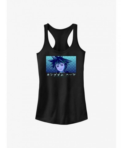 Kingdom Hearts Sora Portrait Girls Tank $9.71 Tanks