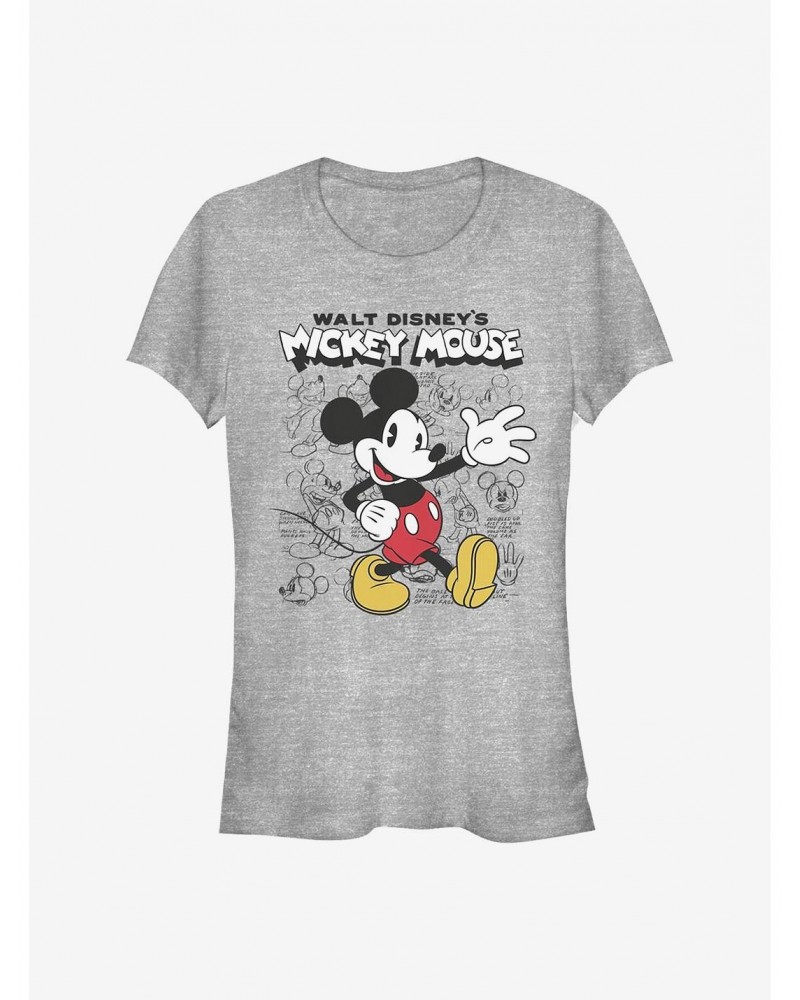 Disney Mickey Mouse Sketchbook Girls T-Shirt $8.96 T-Shirts