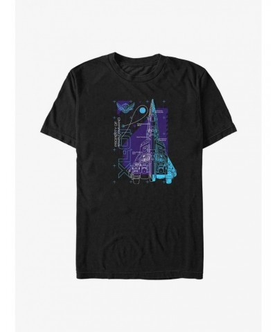 Disney Pixar Lightyear Ship Schematic T-Shirt $9.56 T-Shirts