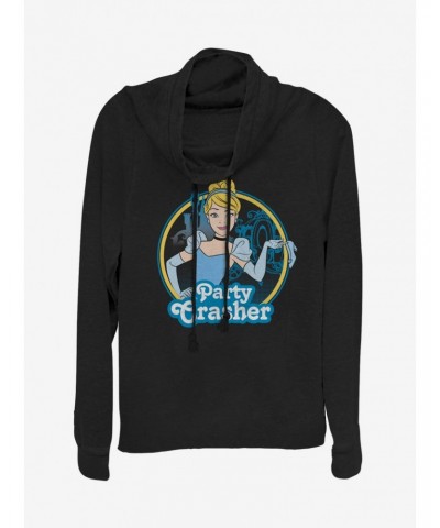 Disney Cinderella Party Crasher Cowlneck Long-Sleeve Girls Top $17.96 Tops