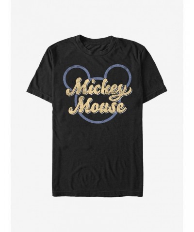 Disney Mickey Mouse Mickey Script T-Shirt $10.76 T-Shirts